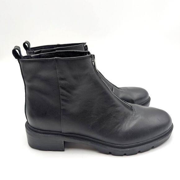 Easy Spirit Vasso Zip-Up Ankle Bootie Women's Almond Toe Black Size US9.5M EU40 - Picture 3 of 13